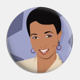 JEMISON - "Queen of Science" portrait of Mae Jemison Pin