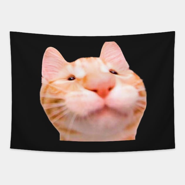 funny meh cat Tapestry by ezzobair