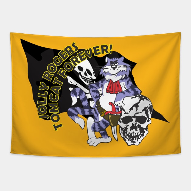 Tomcat Forever Jolly Rogers Tapestry by MBK