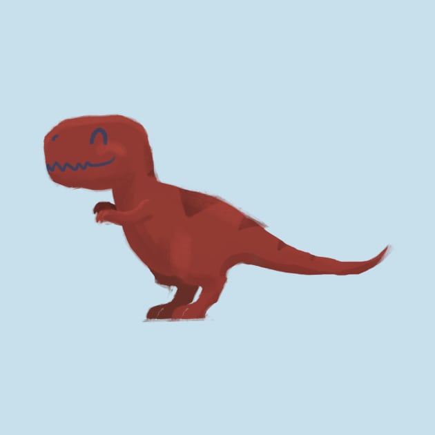 T-Rex - Cute Prehistoric Dinosaur cartoon Illustration by Stilo29