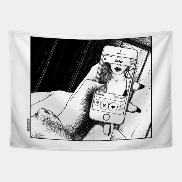 asc 573_Le tinder (The perfect match) Tapestry by apolloniasaintclair