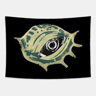 Green Sea Tutle Eye Area Watercolor ANIMAL-4 Tapestry