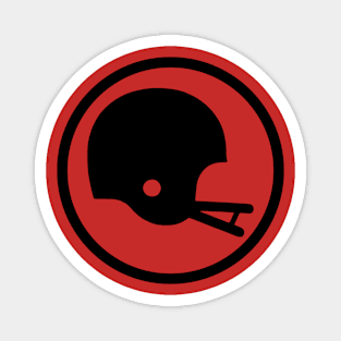 Two-Bar Helmet Minimalist Logo (Black) Magnet