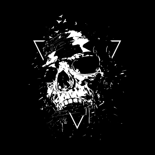 Skull X (bw) by soltib