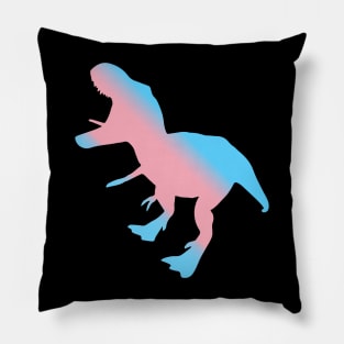 Trans T-Rex Pillow