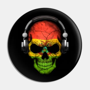 Dark Skull Deejay with Bolivian Flag Pin