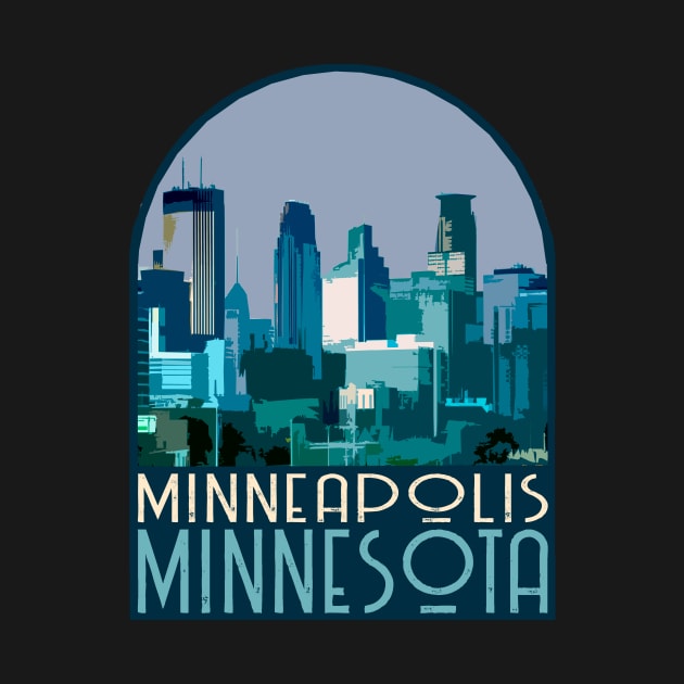 Minneapolis, Minnesota Decal by zsonn