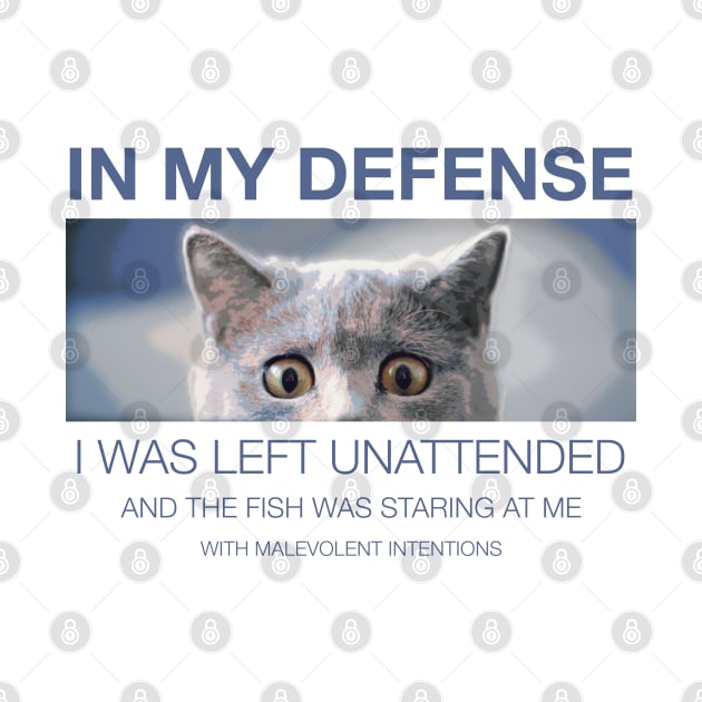 In my defense - cat by Blacklinesw9