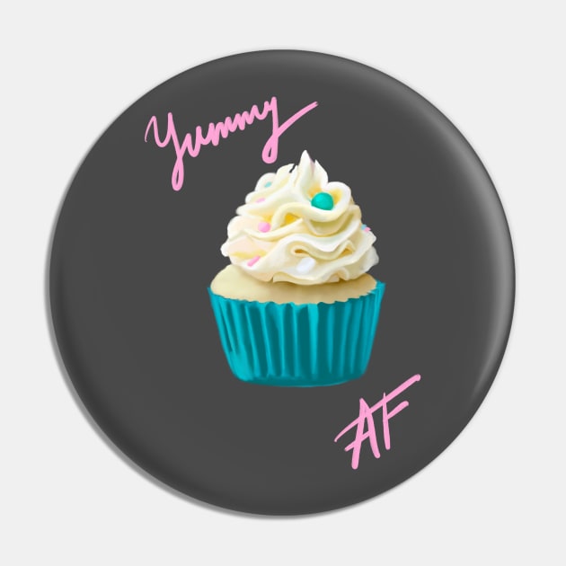 Yummy cupcake Pin by kozinoart