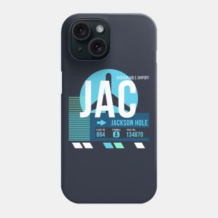 Jackson Hole (JAC) Airport // Sunset Baggage Tag Phone Case