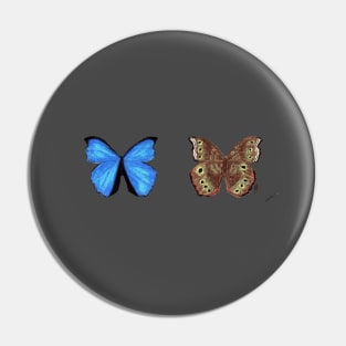 Blue Morpho Butterfly Pin