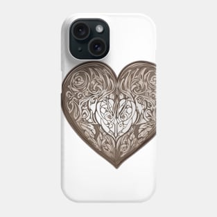 Elegant Tribal Heart Design No. 700 Phone Case