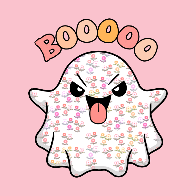 Boo! Halloween Cute Ghost by IdinDesignShop