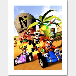 Crash Bandicoot Playstation Naughty Dog Posters and Art Prints for Sale