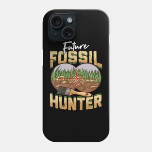 Future Fossil Hunter Dinosaur Paleontologist Pun Phone Case
