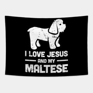 Maltese - Funny Jesus Christian Dog Tapestry