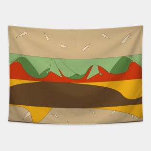 Cheeseburger Takeover Tapestry