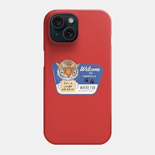 Cute Tiger in Tigerville, USA, for fun and mischief Phone Case