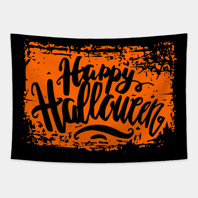 Happy Halloween Tapestry by Lifeline/BoneheadZ Apparel