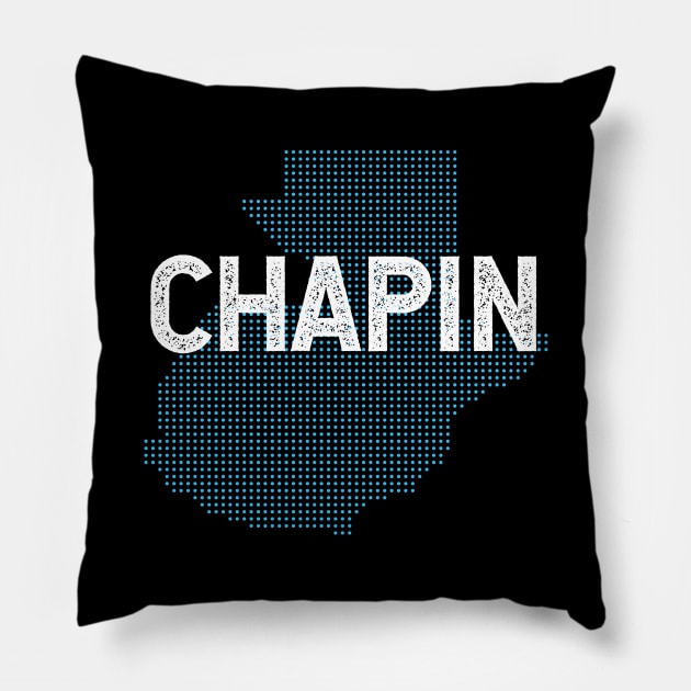 Chapin - Guatemalan flag Pillow by verde