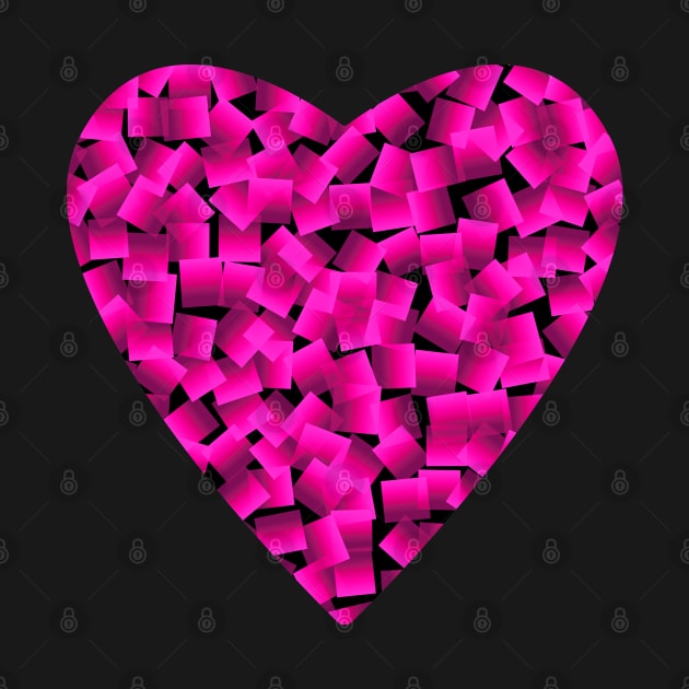 Pink Heart Abstract by KaSaPo