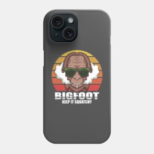 Keep It Squatchy Funny Retro Bigfoot Sasquatch Phone Case