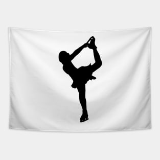 Figure Skating Catch Foot Outline Tapestry