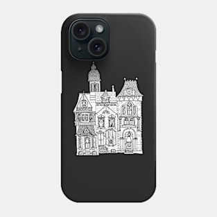 Color Me Victorian Houses Magnet and Stickers | Cherie's Art(c)2021 Phone Case