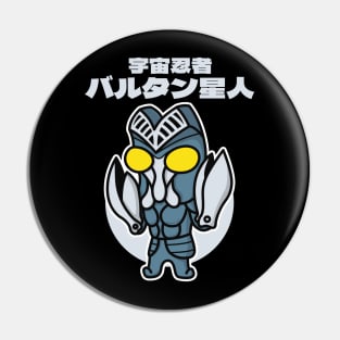 Space Ninja Alien Baltan Chibi Style Kawaii Pin