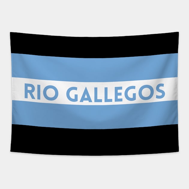 Rio Gallegos City in Argentina Flag Tapestry by aybe7elf