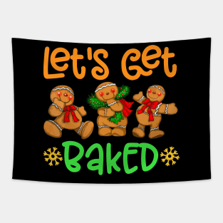 lets get baked christmas baking cokkies Tapestry