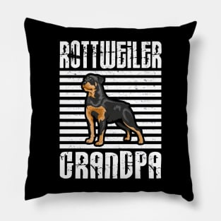 Rottweiler Grandpa Proud Dogs Pillow