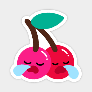 sleepy cherry Magnet