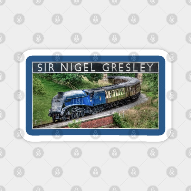 LNER Sir Nigel Gresley and Nameplate Magnet by SteveHClark