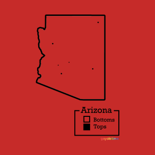 Arizona Bottoms / Tops Map T-Shirt