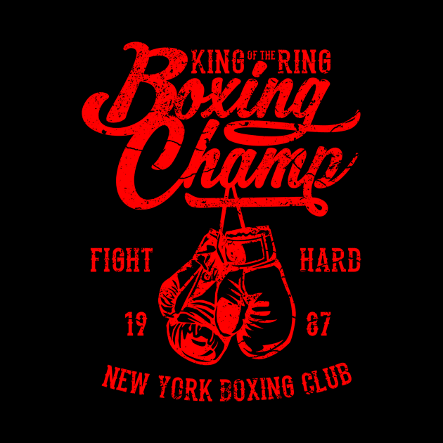 New York Boxing Boxing Champions Golden Gloves Boxer Gift by MrWatanabe