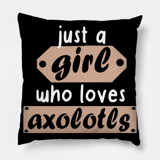 Girl axolotl love idea candy aquarium Pillow by FindYourFavouriteDesign