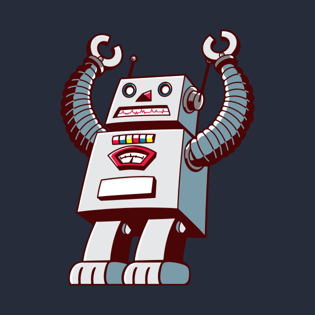 Retro Robot Illustration by SLAG_Creative