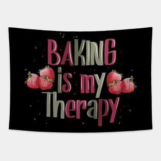 Baking is my therapy Tapestry