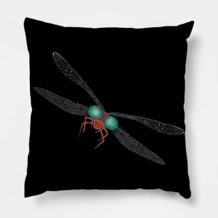 Dragonfly Left to Attack Pillow