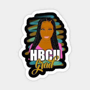 HBCU Grad Long Braids Magnet