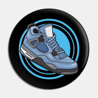 AJ 4 Retro unv Blue Sneaker Pin