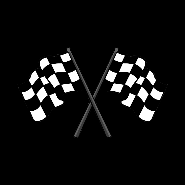 Racing Chequered Flag by fromherotozero