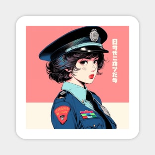 Female Police Officer Magnet