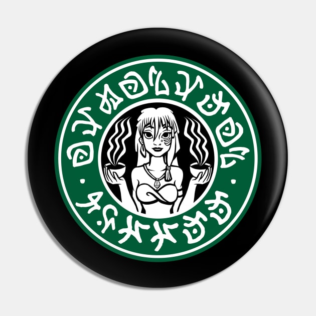 Atlantean Coffee Pin by Ellador