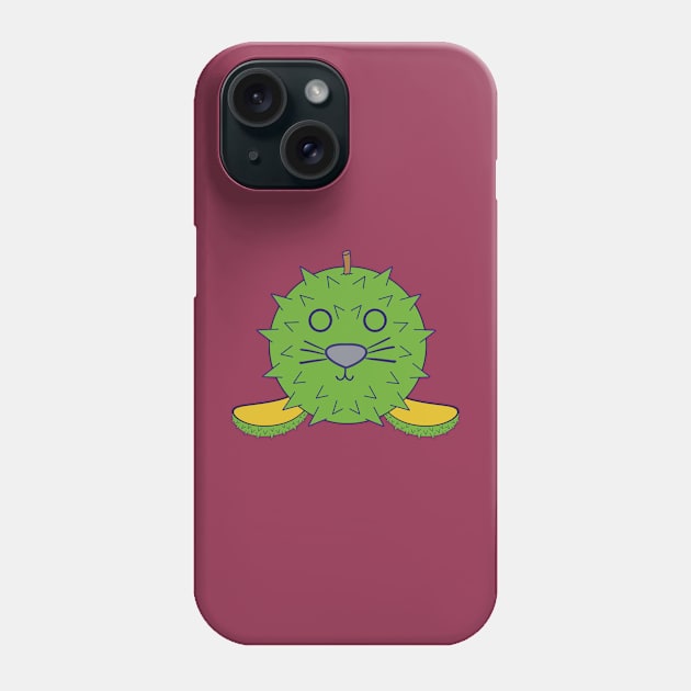 Kawaii Cute Durian Baby Seal Phone Case by vystudio