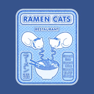 Ramen cats retro vintage japanese style T-Shirt