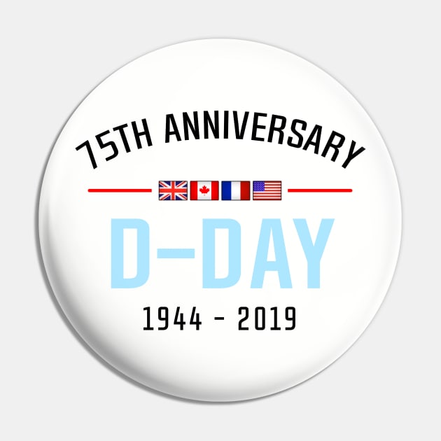 D-Day 75th Anniversary Pin by SeattleDesignCompany