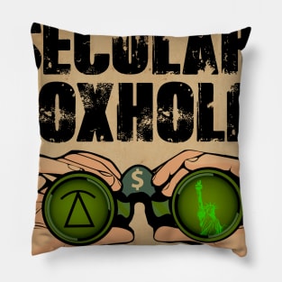 The Secular Foxhole Pillow