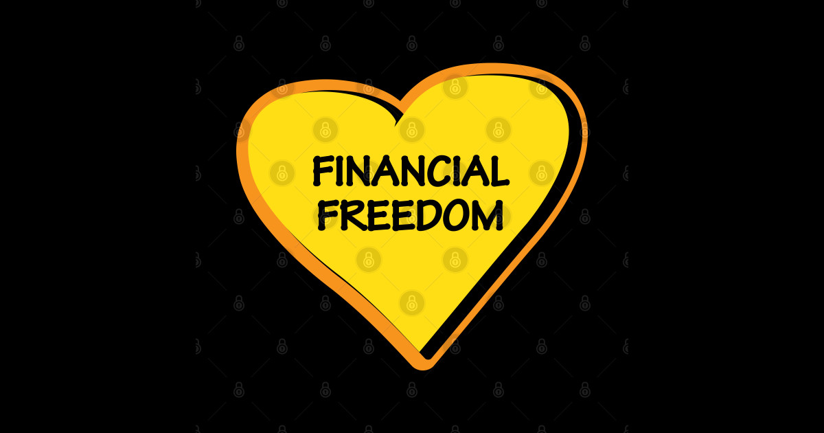 FINANCIAL FREEDOM vision board - Financial Freedom - Sticker | TeePublic